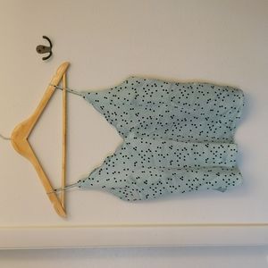 Top Shop Polka Dot Scalloped Camisole Tank Top